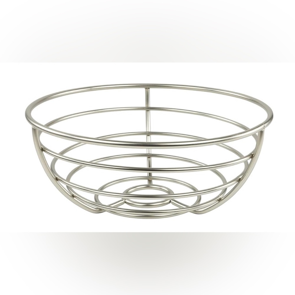 {SHEIN} Silver Metal Wire Basket 10.5" diameter